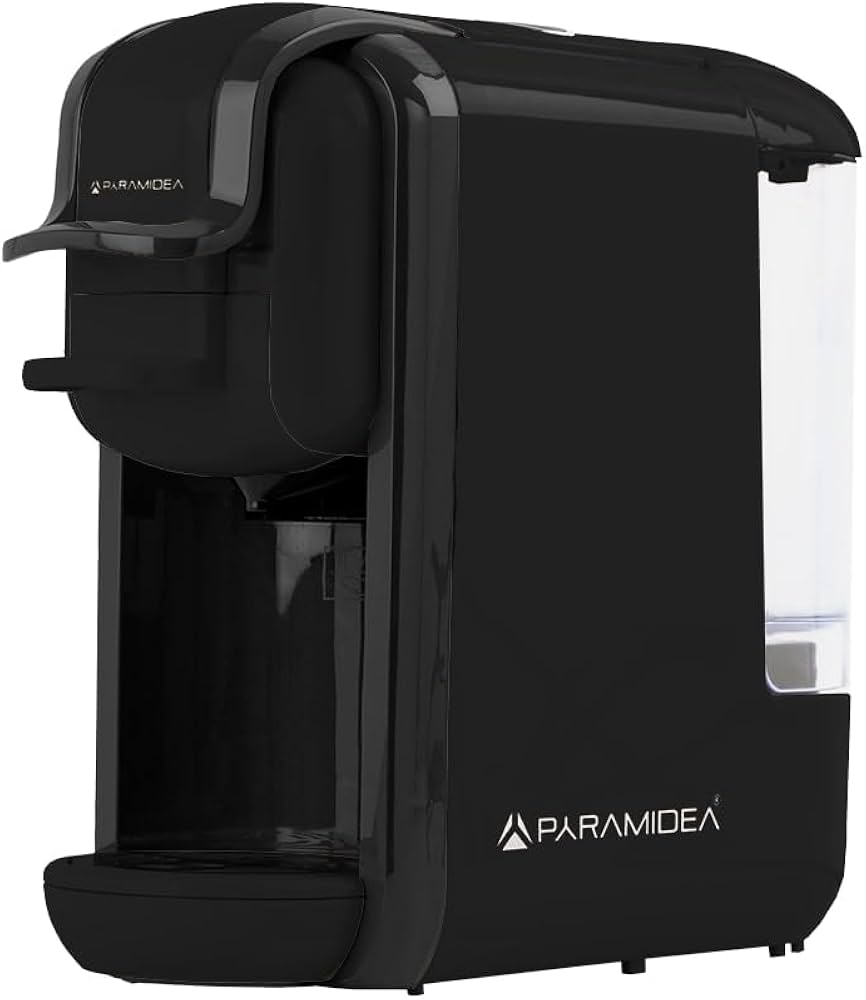 PYRAMIDEA Macchina per Caffè 3 in 1 Digitale Compatibile con Nespresso Dolcegusto e Cialde Bevande Fredde da 0,6L nera