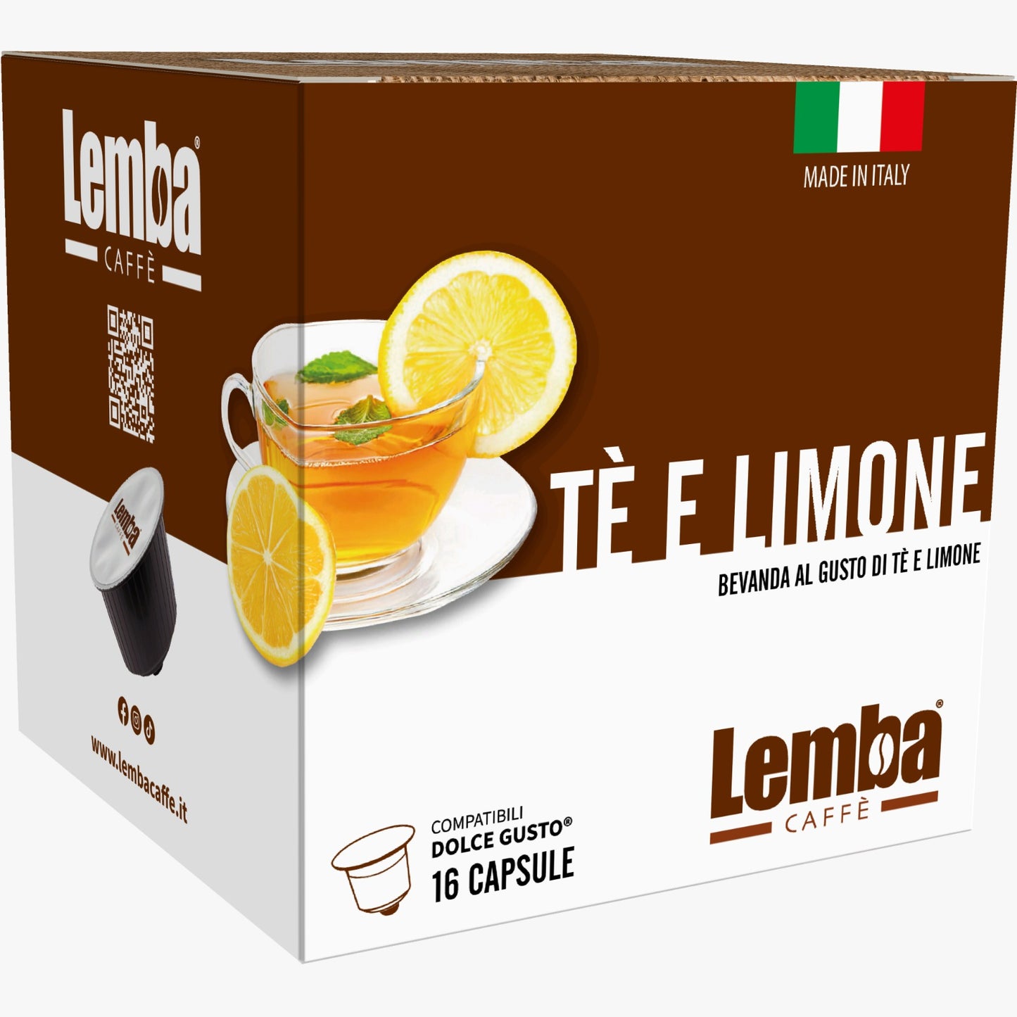 Capsule dolce gusto tè e limone pacchetto da 16